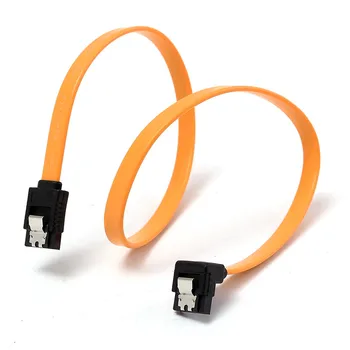 

High Quality 2PCS Serial ATA SATA 3 RAID Data HDD Hard Drive Disk Signal Cables Super Speed Straight SATA Data Cable Yellow