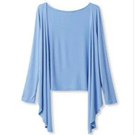 

2019 Spring Summer modal Long Sleeve Cape Clothing Air-Conditioned Shirt Thin Blouses Cardigan Women outwear plus size cardigan