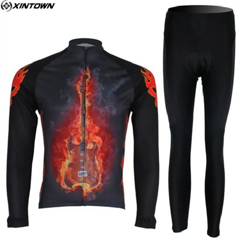 

XINTOWN Winter Long Sleeve Cycling Jersey 2019 Men MTB Sport Bike jersey Ropa ciclismo Bicycle Clothing Fleece Warm Bike Jersey