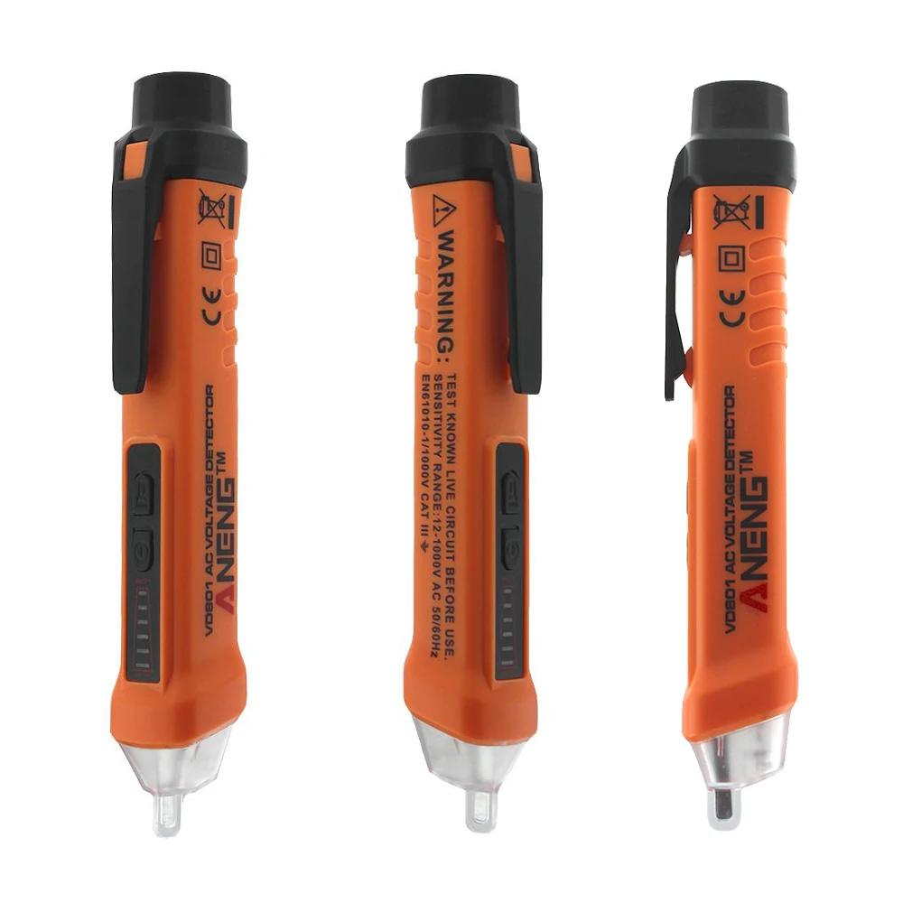 VD801 тестовая ручка электрический тест er AC 12 V-1000 V Многофункциональный светодиодный детектор напряжения