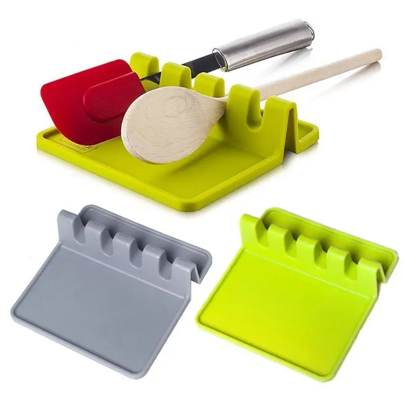 

Silicone Soup Spoon Pad Spoon Holder Silicone Spoon Pad Spatula Pad Placemat Spatula Shelf