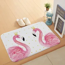 

Nordic Style Flamingo Floor Mats Bedroom Carpet Kitchen Bathroom Mat with Rectangular Doormat Ottomans