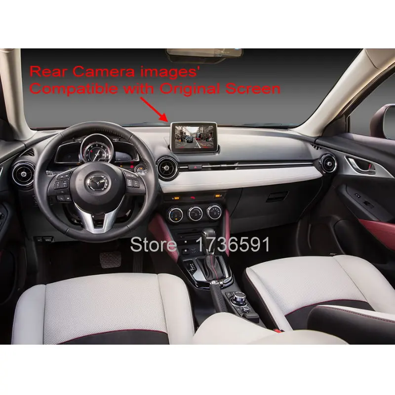 Камера заднего вида для Mazda CX3 RCA оригинальная совместимая с камерой высокое