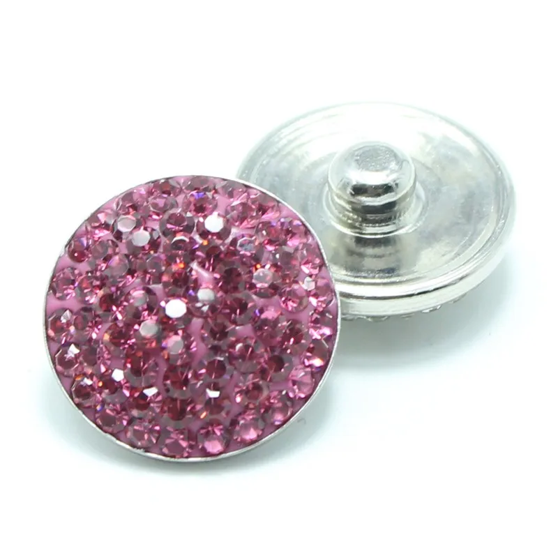 Buy Trendy 18mm rhinestone snaps charms Metal giner