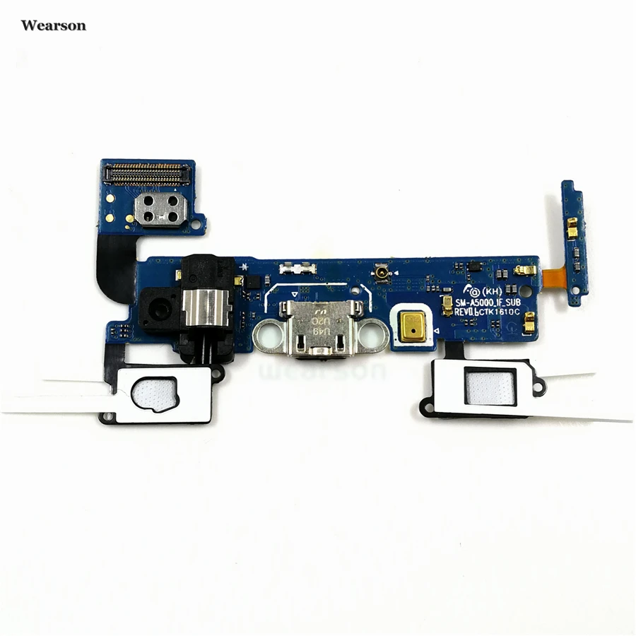 For Samsung A5 A5000 A500H A500F A500M USB Board Charger Charging Port Dock Sensor FPC With Earphone Tested High Quality (1)