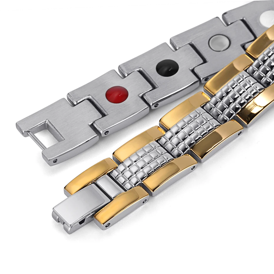 Energy Therapy Stainless Steel Bracelet  (9)