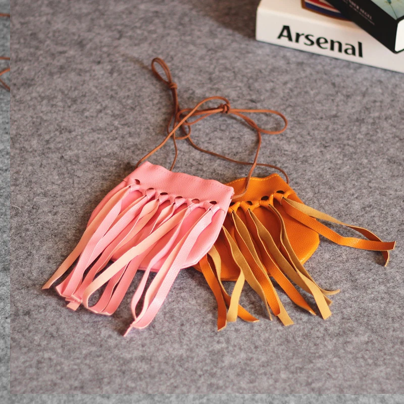  Cute Little Baby Girls Mini Messenger Bags Tassel Shoulder Bags Coin Purse Pouch satchel For Kinder - 32812999203