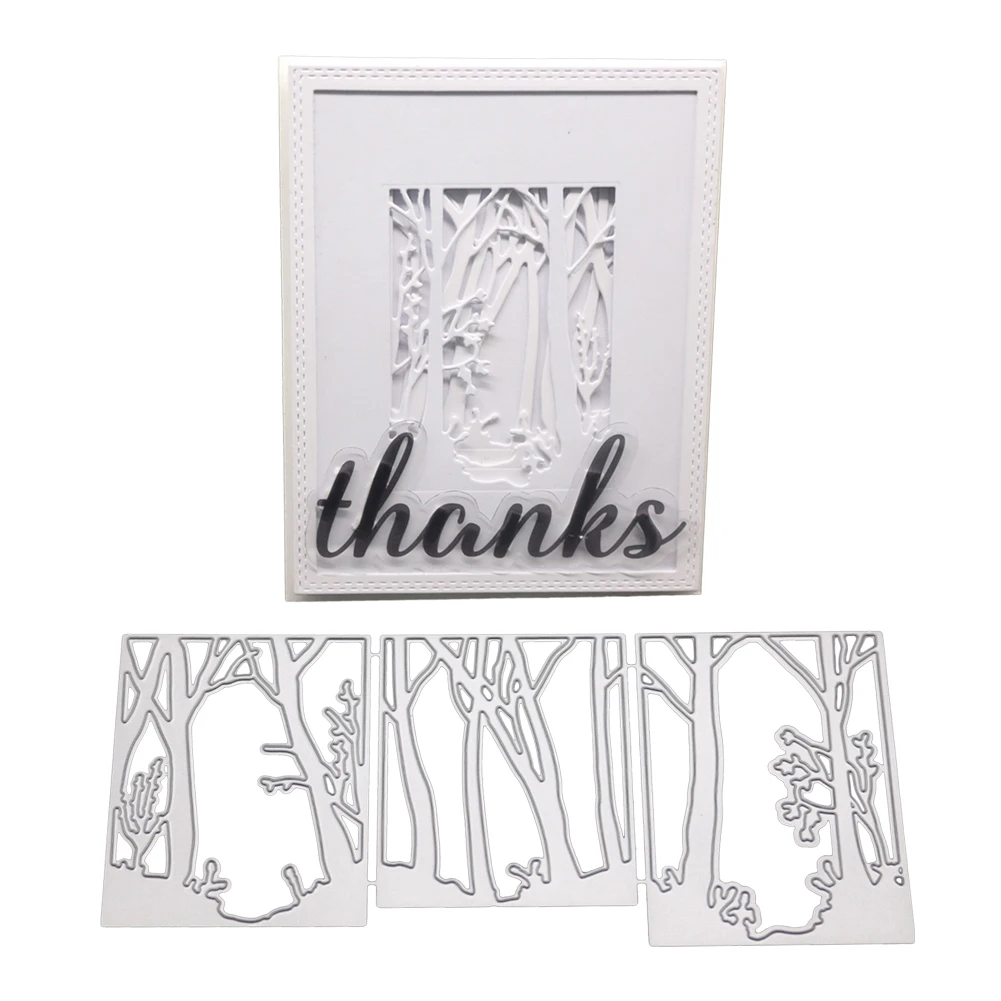 Creative woods decoration background decoration METAL CUTTING DIES Stencil Scrapbooking Photo Album Card Paper Embossing Craft