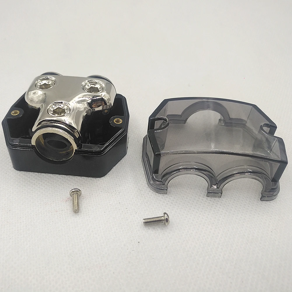 

Car Cables Car Audio Power Supply Distribution 1 x 0GA in / 2 x 0GA Out Block Splitter accessorise
