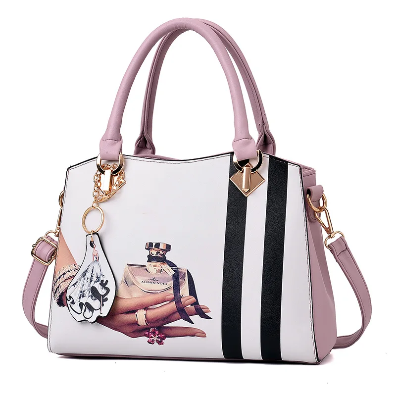 Women Leather Handbag Female Printing Crossbody Shoulder Bags Ladies Top-Handle Tote Bolsa Messenger Bag Purse Sac A Main SS7231 (1)