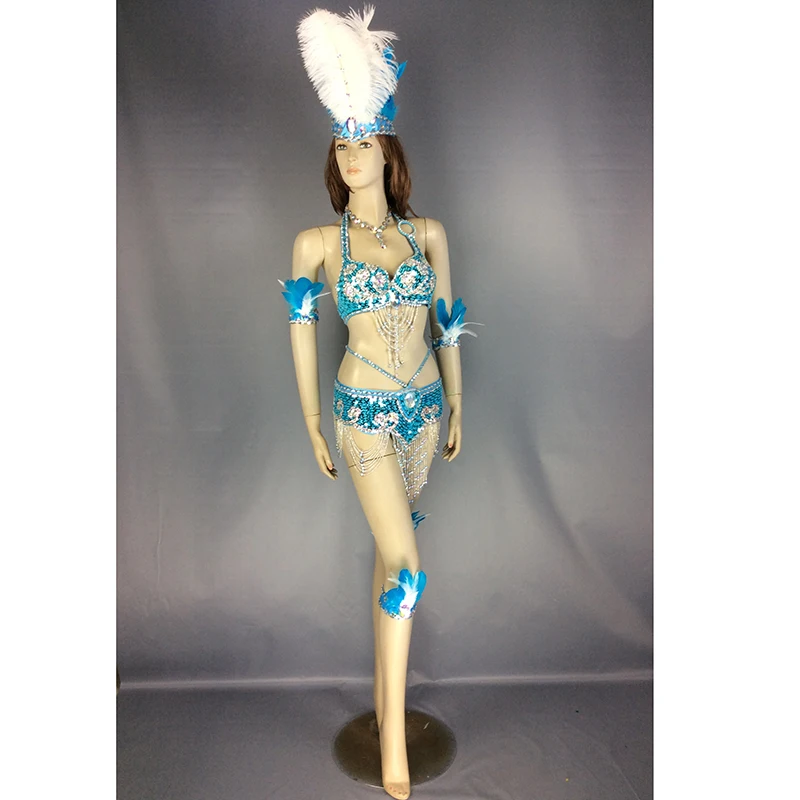 New Belly Dance Costume 4Pcs of Bra/&Belt/&Necklace/&Armband 34B 36B 38B 8 colors