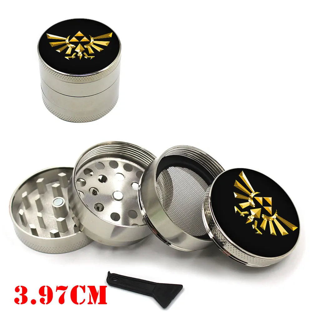 

Suncomics The Legend of Zelda Game Grinder 4 Layer Stainless Steel Herbal Herb Tobacco Grinder Smoke Grinders Cosplay Gifts