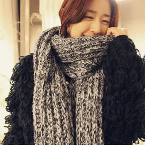 VOHIO 2017 women scarf mohair wool scarf female long thick...