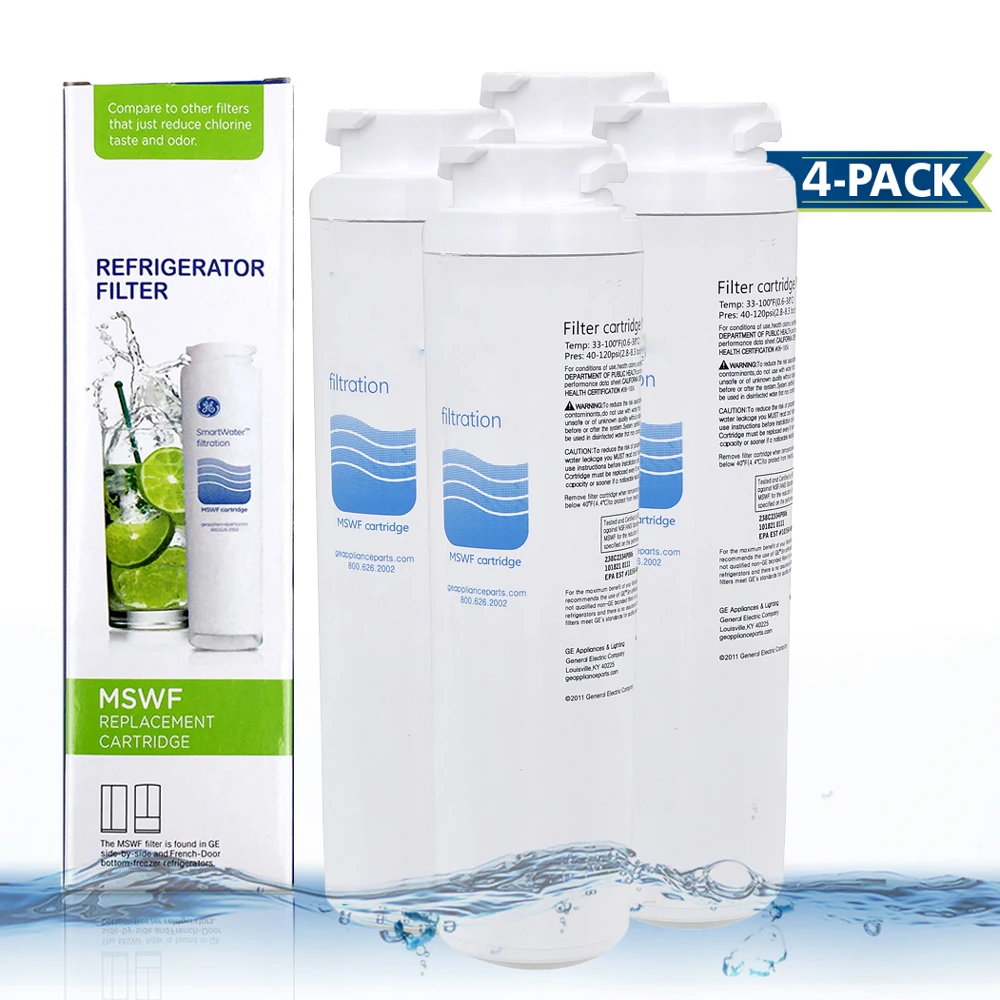 Hot! Household Water Purifier Hydrofilter MSWF Refrigerator Water Filter Cartridge Replacement for GE MSWF Filter 4 Pcs/lot Hot! Household Water Purifier Hydrofilter MSWF Refrigerator Water Filter Cartridge Replacement for GE MSWF Filter 4 Pcs/lot
