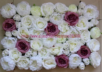 

10pcs/lot mixcolor Artificial silk rose tea rose peony flower wall wedding background decoration Arches flower TONGFENG