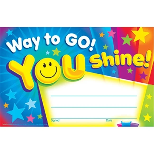 Trend Enterprises Inc. T-81047 Way To Go You Shine Recognition Awards
