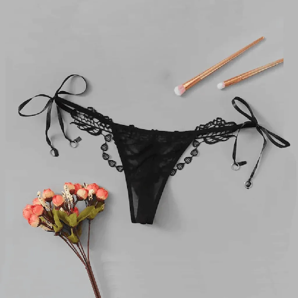 

Women Thong Fashion Sexy Lace Bragas Mujer Women Tie Side Panty Lingerie Underwear Thong Seamless Panties Panties Sexy G-string