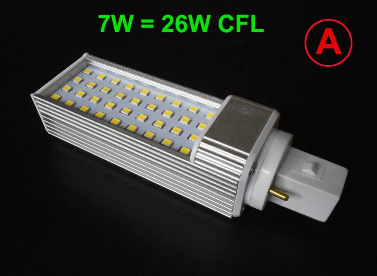 G24 Светодиодные g24d-1 G24d-3 G24d-3 AC85-265V led pl лампа реальная мощность 5 Вт 7 Вт 9 Вт 10 Вт 11 Вт 12 Вт 13 Вт 14 SMD5730 5050 2835 светильники лампы