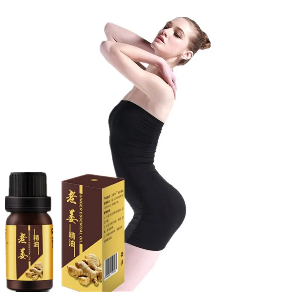 

10ml Fast Effect Wild Ginger Massage Essential Oil 10 days Fat burning Essential oil diet gel fat burner lose weight cream