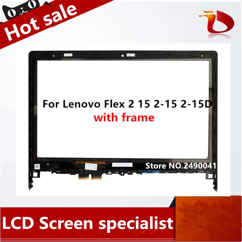 15.6&quot For Lenovo Flex 2 15 2-15 2-15D Laptop Touch Screen Digitizer Glass Lens Replacement parts with Frame | Компьютеры и офис