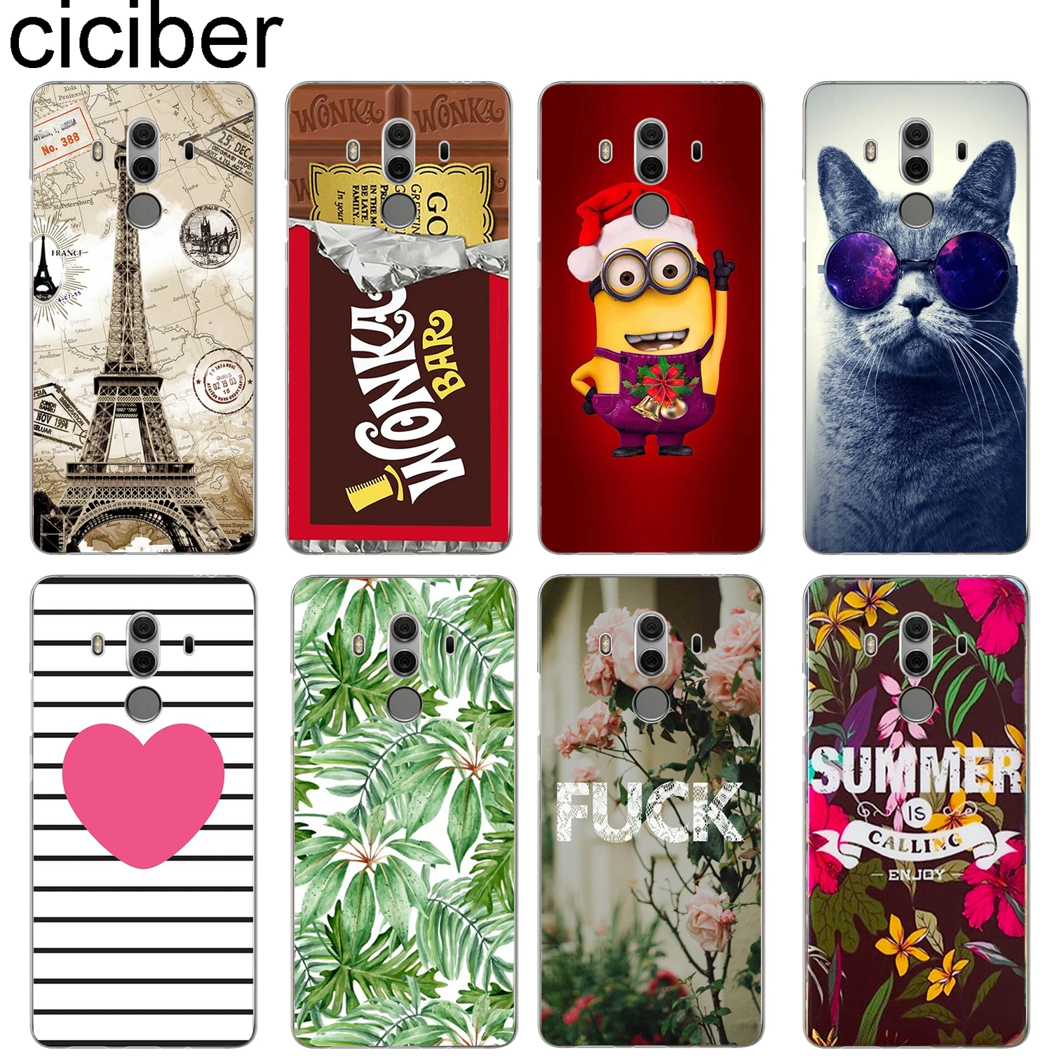 

ciciber For HUAWEI Mate 10 Pro Soft Silicone TPU Phone Case Back Cover Transparent Clear For HUAWEI Mate 9 Pro Fundas Coque Capa