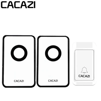 

CACAZI 38 Tunes Wireless Cordless Waterproof Doorbell Remote Control Doorbell Chime No Need Battery