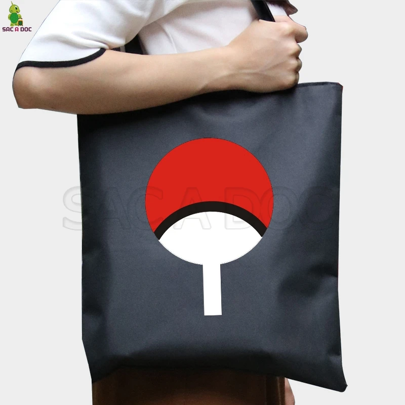 

Anime Naruto Luminous Handbag Uchiha Sharingan Travel Shoulder Bags for Teenage Girls Boys Storage Bag Women Men Tote Handbags