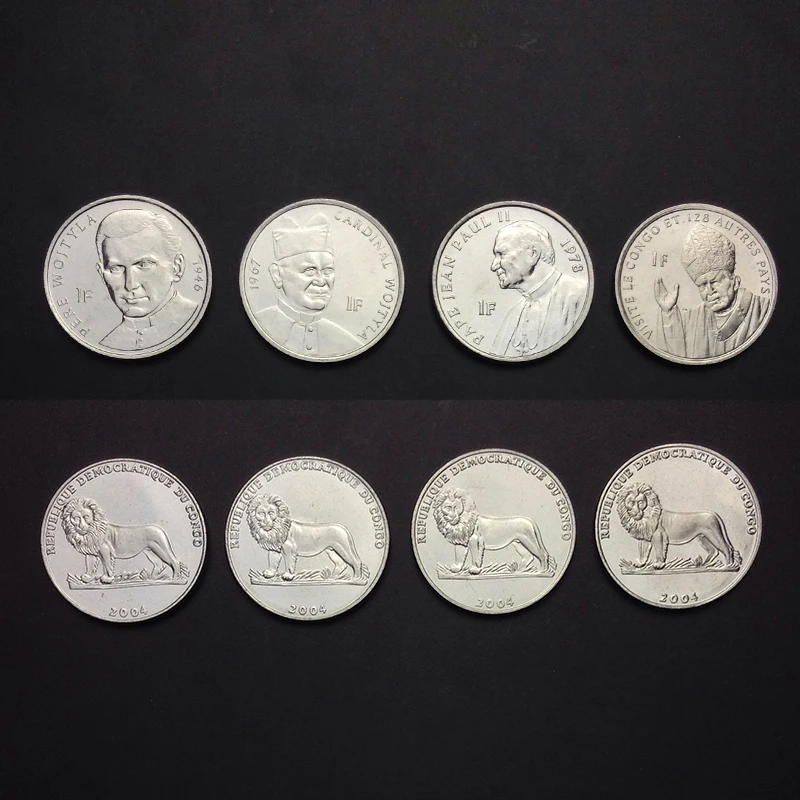 

Republic of the Congo 4pieces/ Set UNC original Coin Not circulated