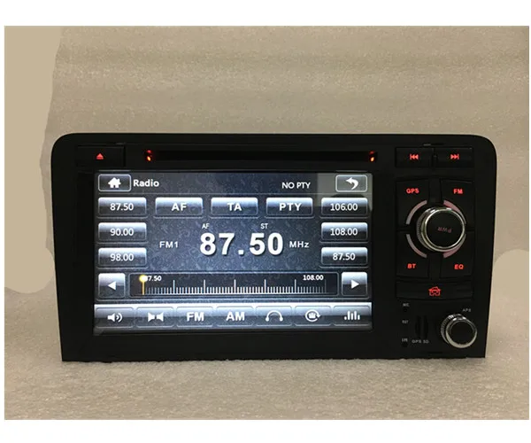 Top Wholesale! car radio navigation DVD gps Player for Audi  A3  S3  2004-2008 Car radio Stereo With BT Ipod Steering wheel 8