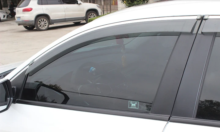 Для FORD Focus 2019 пластиковый внешний козырек Vent Shades Window Sun Rain Guard дефлектор 4 шт|Навесы