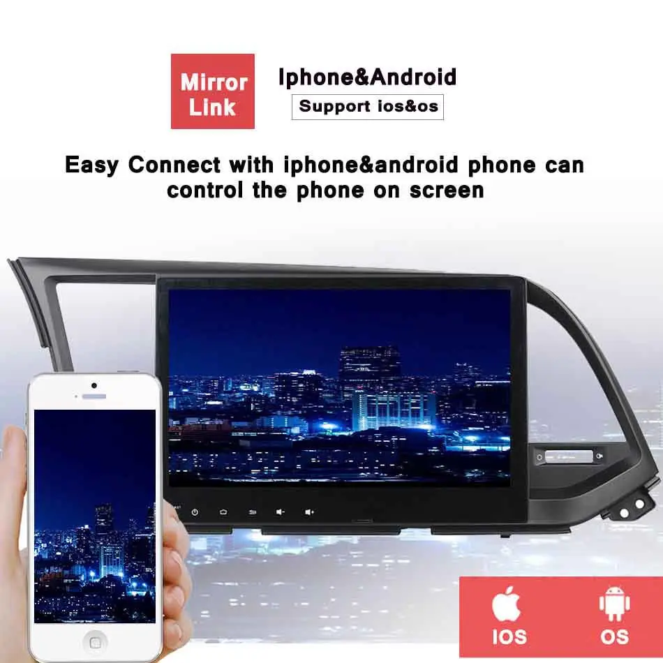 Top 10.1" HD 1024*600 Android 9.0 Car DVD for Hyundai Elantra 2016 -19 with GPS Stereo Video Navigation Bluetooth pc system in dash 4 Top 10.1" HD 1024*600 Android 9.0 Car DVD for Hyundai Elantra 2016 -19 with GPS Stereo Video Navigation Bluetooth pc system in dash 4