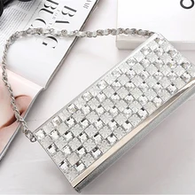 Женский вечерний клатч, клатч с бриллиантами и блестками, женский клатч с кристаллами, дневной клатч, сумочка для свадьбы, вечерние, для банкета, сумочка с кристаллами, для свадьбы, выпускного