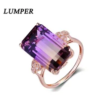 LUMPER взрывной стиль персонализированные ювелирные изделия кольцо преувеличенные личности микро-Набор Турмалин Кольцо