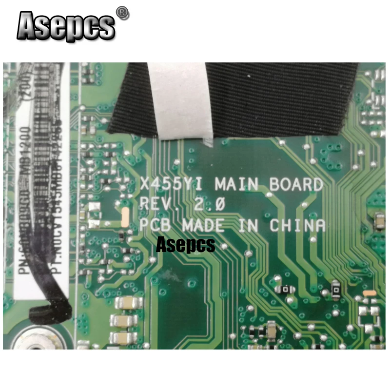 Asepcs X455YI MAIN_BD._ 4G/A6 7310 материнская плата с процессором для ноутбука For Asus X455Y X455DG X455D
