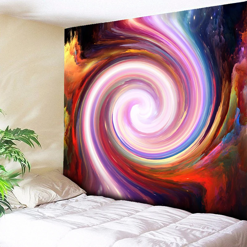 

Cyclone Watercolor Wall Decor Hanging Tapestry Mandala Cloth Yoga Mats Chic Home Decoration Blanket Beach Throw 3D Art Carpets