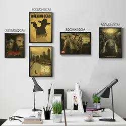 The Walking Dead аниме ТВ Ретро плакат матовая крафт бумага под старину Винтаж плакат на стену дома Decora