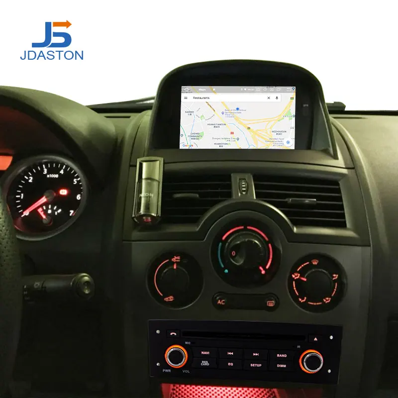 Cheap JDASTON Android 9.0 Car DVD Player For RENAULT Megane Fluence 2 2002-2008 Octa Cores 4G+64G Multimedia GPS Stereo WIFI Radio RDS 5