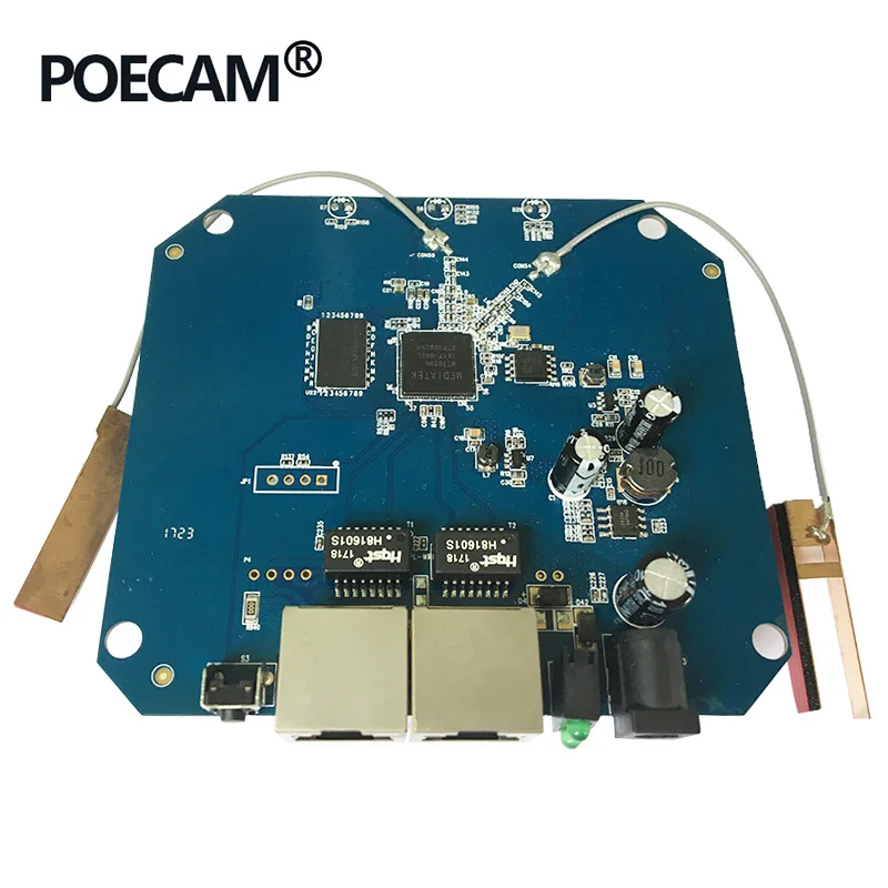 

2.4G 300Mbps celing AP Wireless WIFI Module MTK7620N MTK7620A Optional POE or DC Power supply PCBA with two Internal Antenna