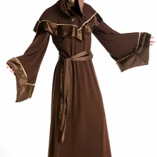 Средневековый монах маскарадный костюм волшебник Пасхальный халат Friar Priest Маскировка церковный капот одежда для мужчин взрослых Необычные