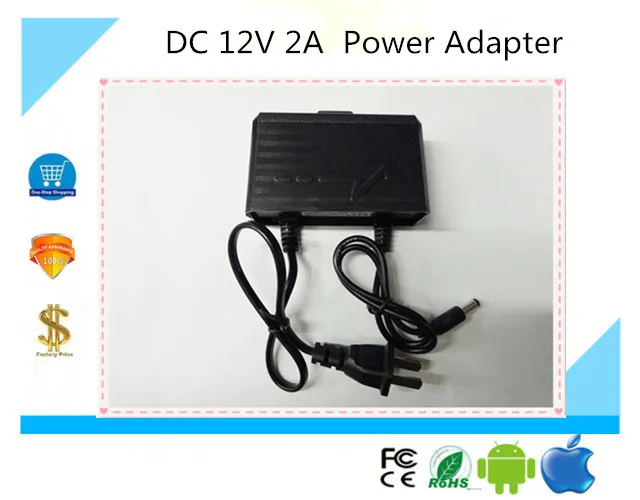 

high quality Waterproof DC 12V 2A Adapter Power Supply Motor with EU/AU/UK/US Plug free shipping