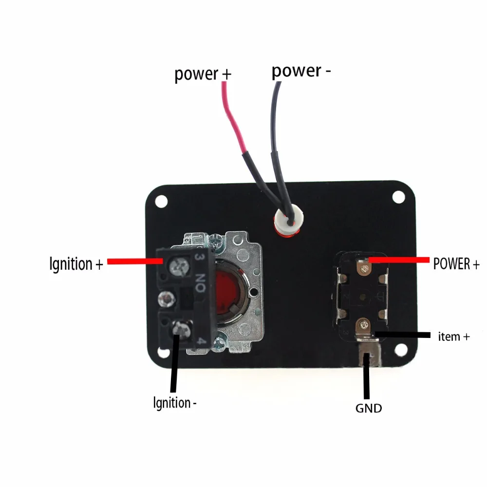 DC12V 20A Универсальный Гоночный переключатель панель тумблер+ переключатель зажигания с индикатором кнопка автоматического запуска