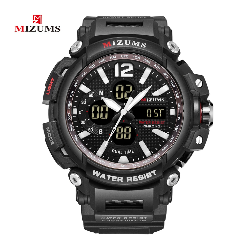 drop shipping luxury brand mizums dual time zones watch for men waterproof led digital sports mens watches quartz male clock 2019 (4)