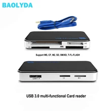 Baolyda USB 3,0 OTG Micro SD кард-ридер высокоскоростной Все в одном SD/Micro SD/TF/CF/MS компактный флеш-адаптер для смарт-карт памяти