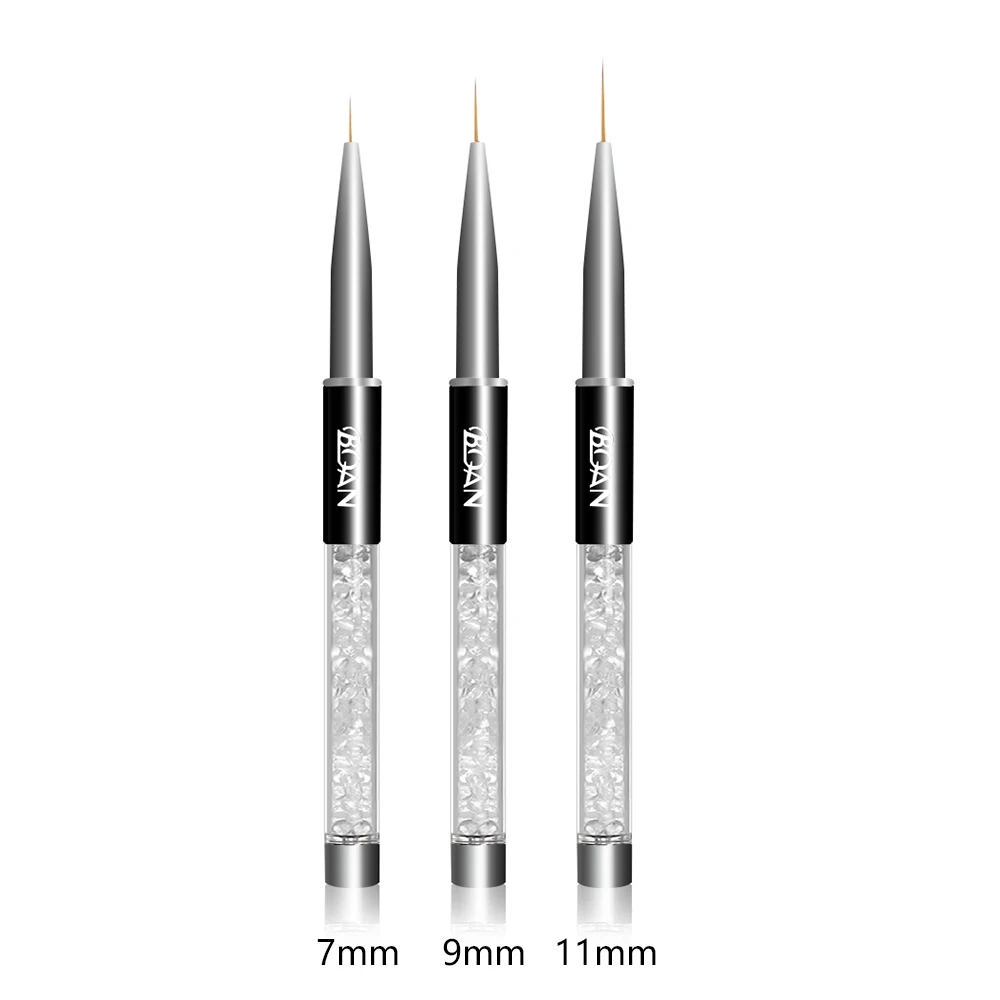 1PC DIY Nail Art Pen Black White Crystal Acrylic Nail Drawing Liner