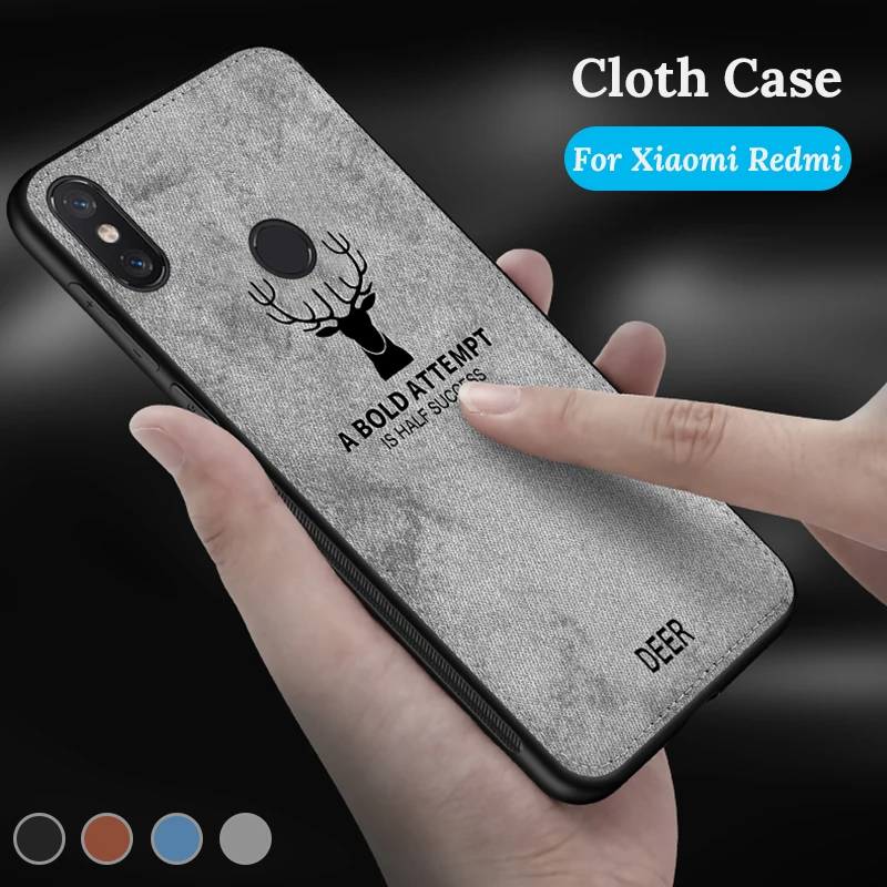 Чехол для Xiaomi Redmi Note 6 Pro Классический тканевый чехол с откидной крышкой Xiomi Xaomi 6A 5