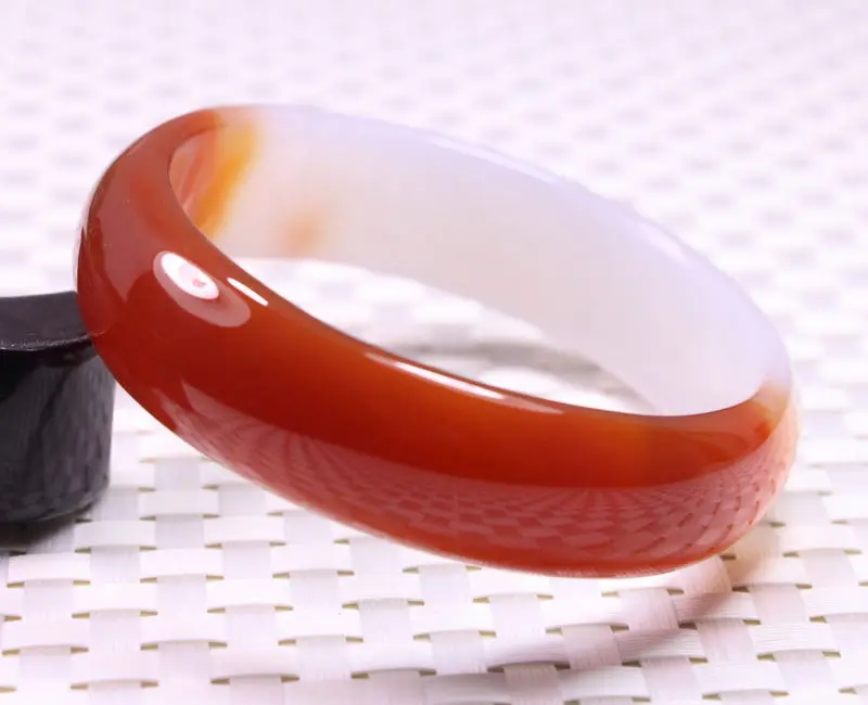 

Hot sell ->@@ 67MM VERY FINE RARE NATURAL RED WHITE JADEITE JADE BRACELET BANGLE #B405 NEW -Top quality free shipping