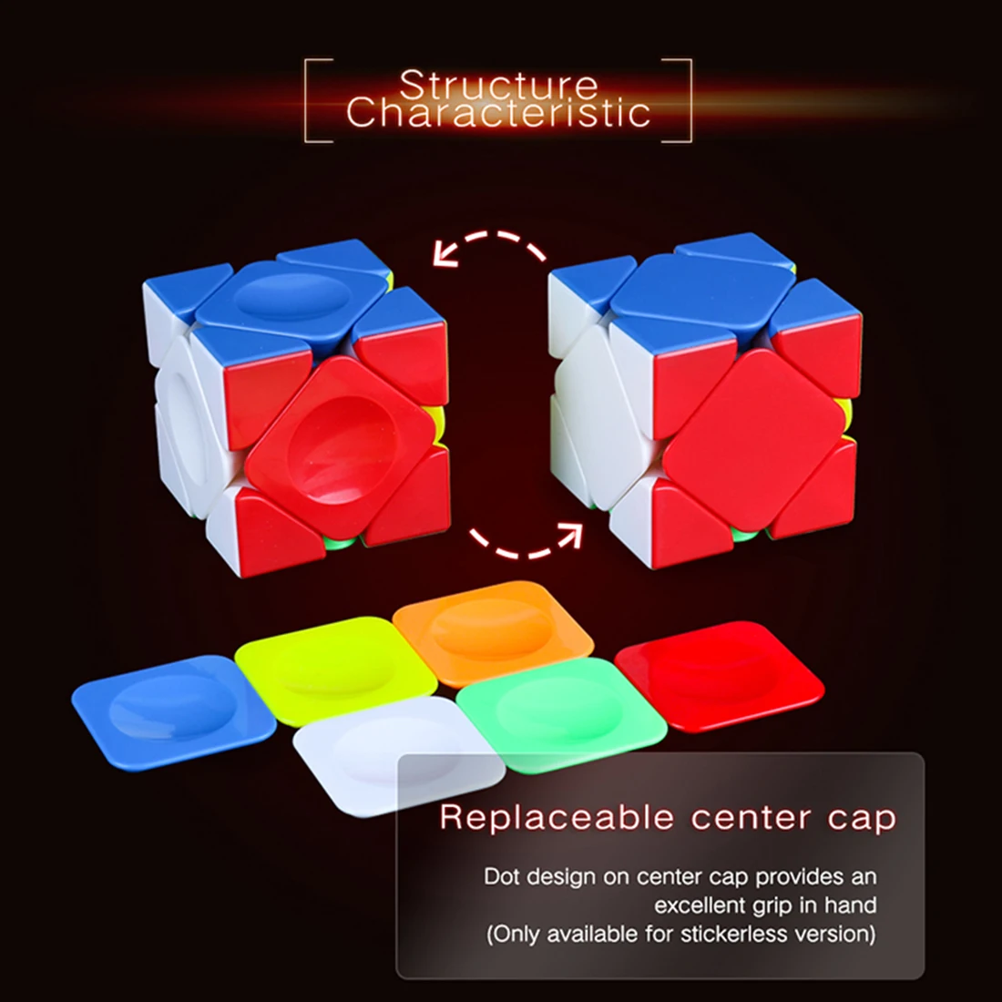 Moyu Aoyan M YJ8203 Магнитная версия Skewcube Magic Cube для детей взрослых Тренировки Мозга конкурс аксессуары