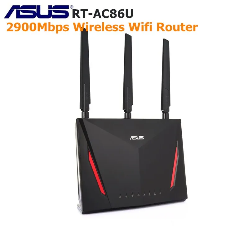 ASUS RT AC86U 2900 Мбит/с Беспроводной доступа Wi Fi Управление маршрутизатор Dual Core 512 Мб