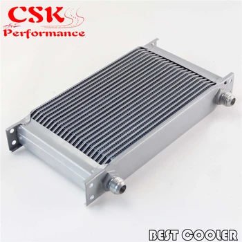 

Universal 22 Row AN10 Engine Transmission 248mm Oil Cooler Silver / black