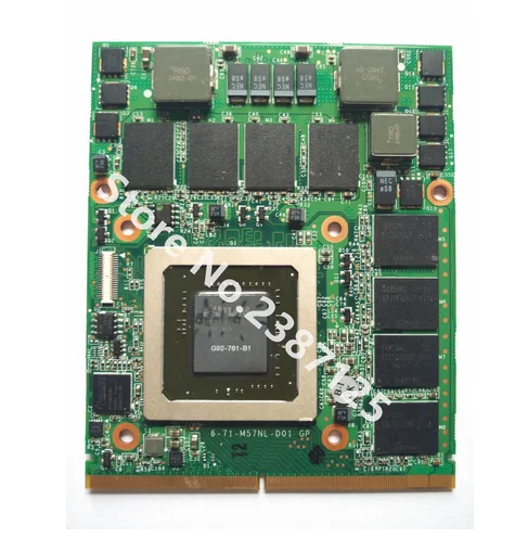 for D e ll Alienware M17X M15X Gaming Notebook PC DDR3 1GB MXM 3 Graphics Video Card n V idia GTX26